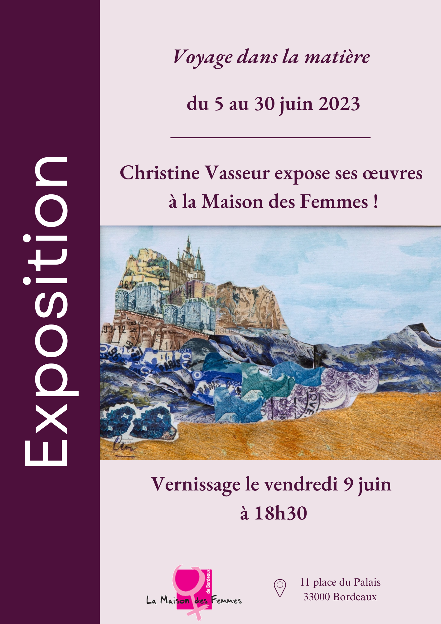 Exposition « Voyage dans la matière » de Christine Vasseur