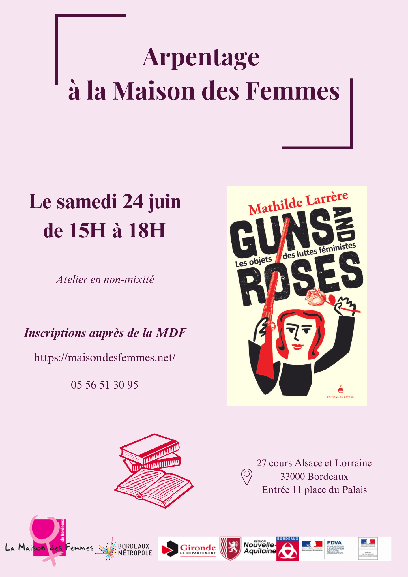 Arpentage autour du livre « Guns and Roses » de Mathilde Larrère (éditions du Détour)