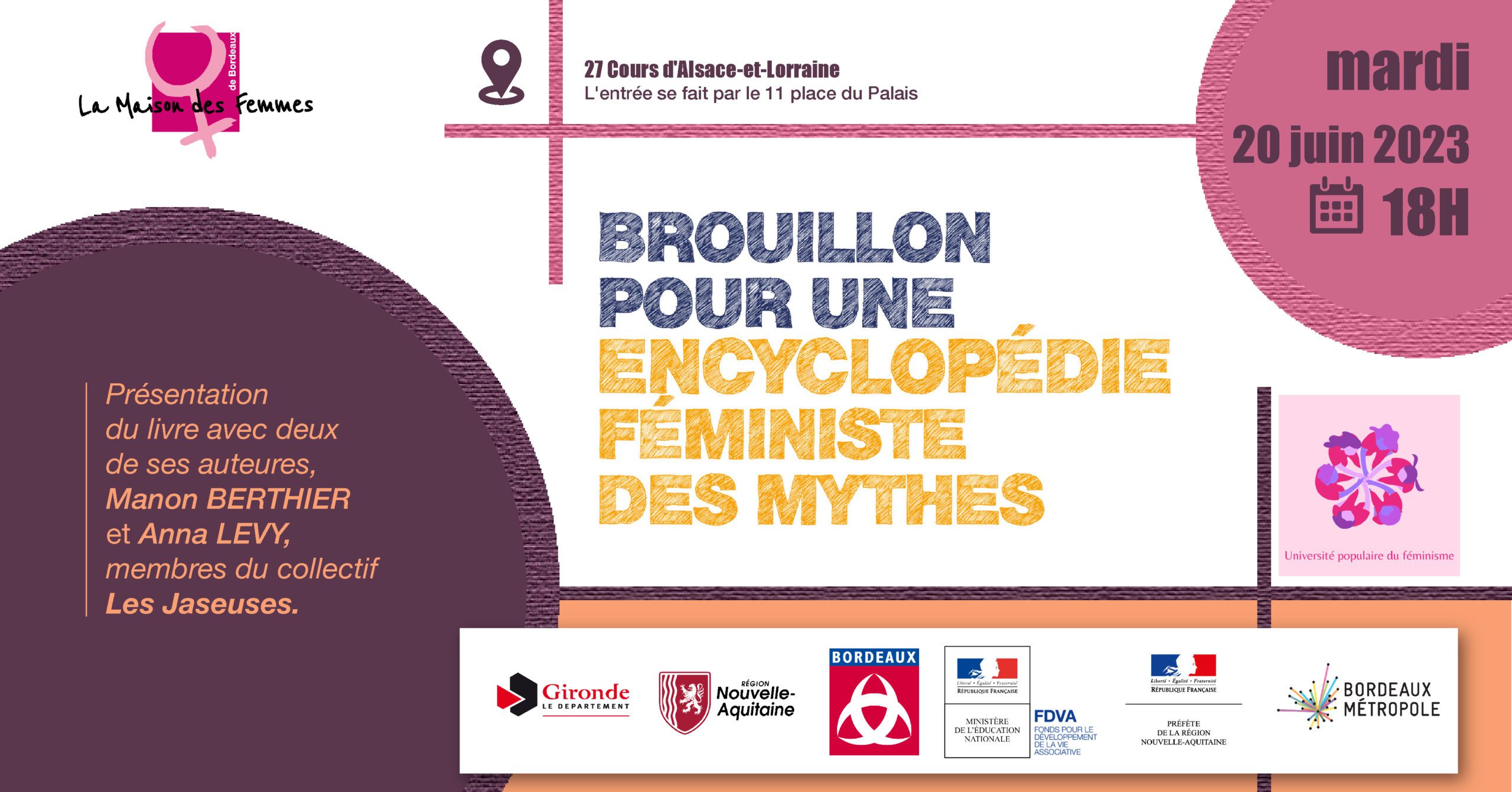 Rencontre avec Manon Berthier et Anna Levy autour du livre « Brouillon pour une encyclopédie féministe des mythes »