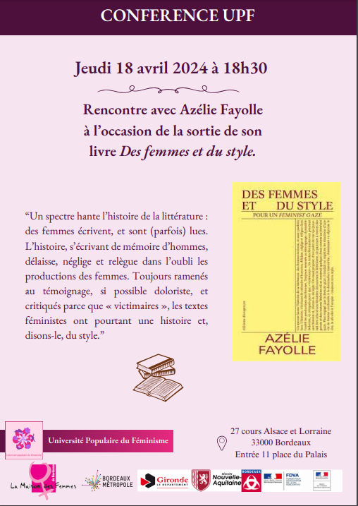 Conférence d’Azélie Fayolle