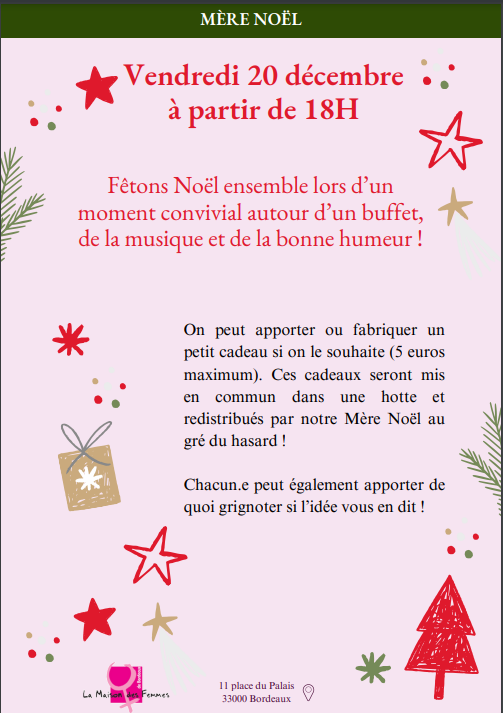 MERE NOËLVendredi 20 décembre – 18H