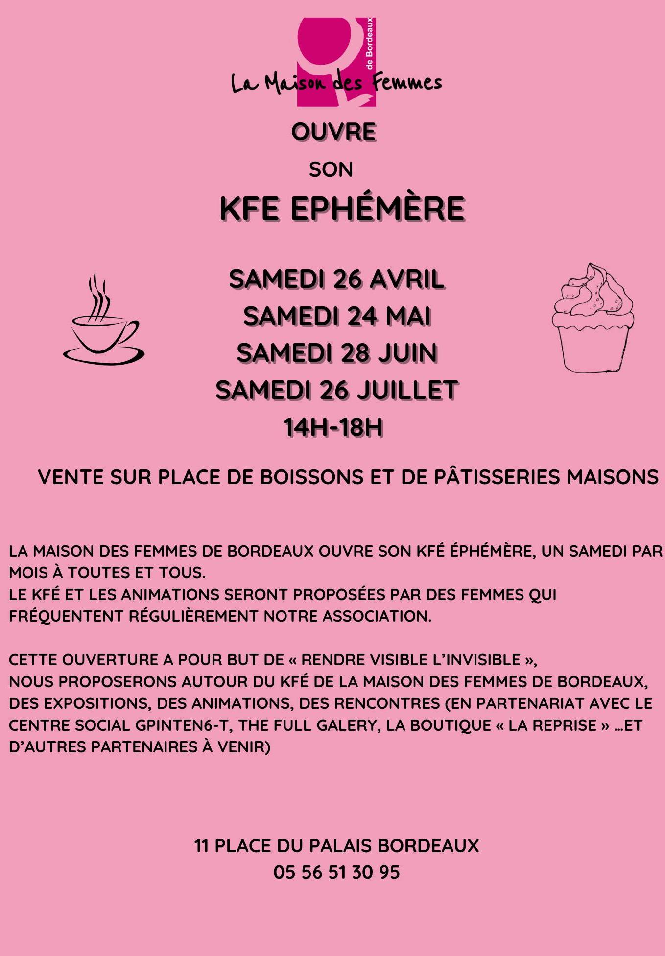KFE EPHEMERE – SAMEDI 24 MAI